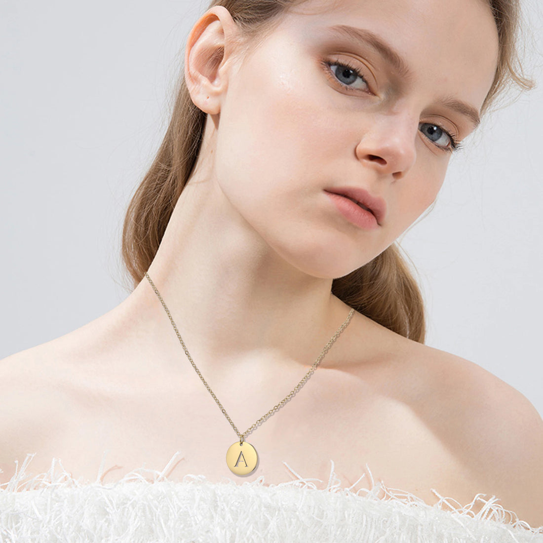 Initialen Ketting Sophia - Coin Ketting